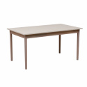 Mesa de comedor \'Fager\' 135cm - Pigmentada blanca