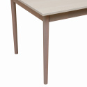Mesa de comedor \'Fager\' 135cm - Pigmentada blanca