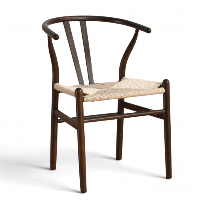 Silla \'Alta\' - Nogal/Beige en el grupo Muebles / Muebles para sentarse / Sillas con Reforma (WS-8651A-Beigebrown-NEW)