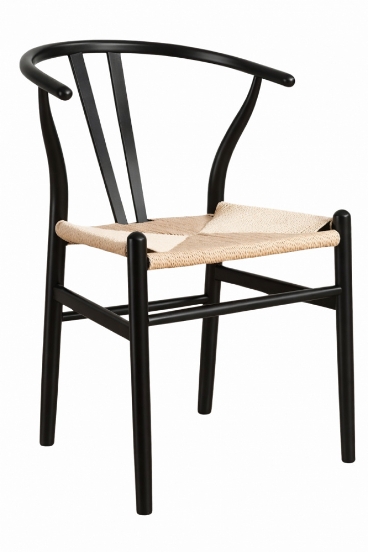 Silla \'Alta\' - Negro/Beige en el grupo Muebles / Muebles para sentarse / Sillas con Reforma (WS-8651A-Black-NEW)