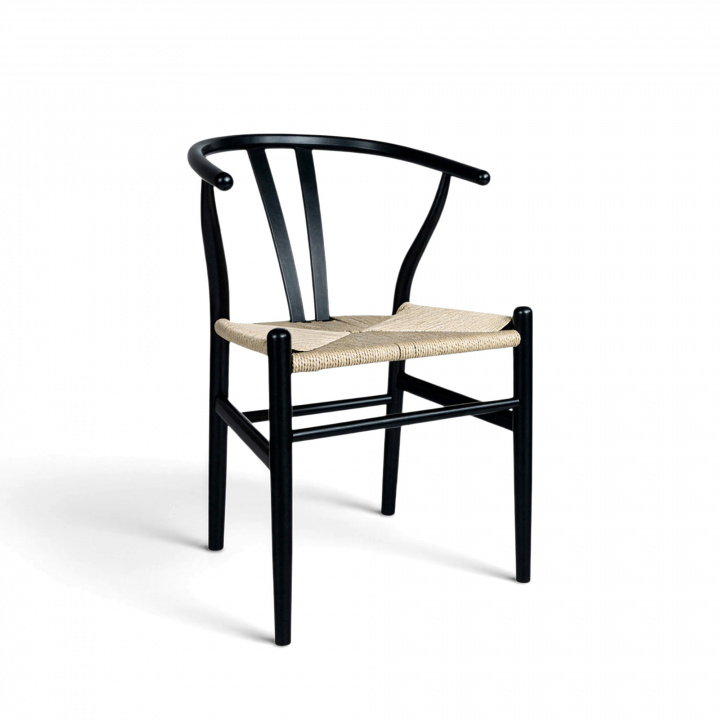 Silla \'Alta\' - Negro/Beige en el grupo Muebles / Muebles para sentarse / Sillas con Reforma (WS-8651A-Black-NEW)