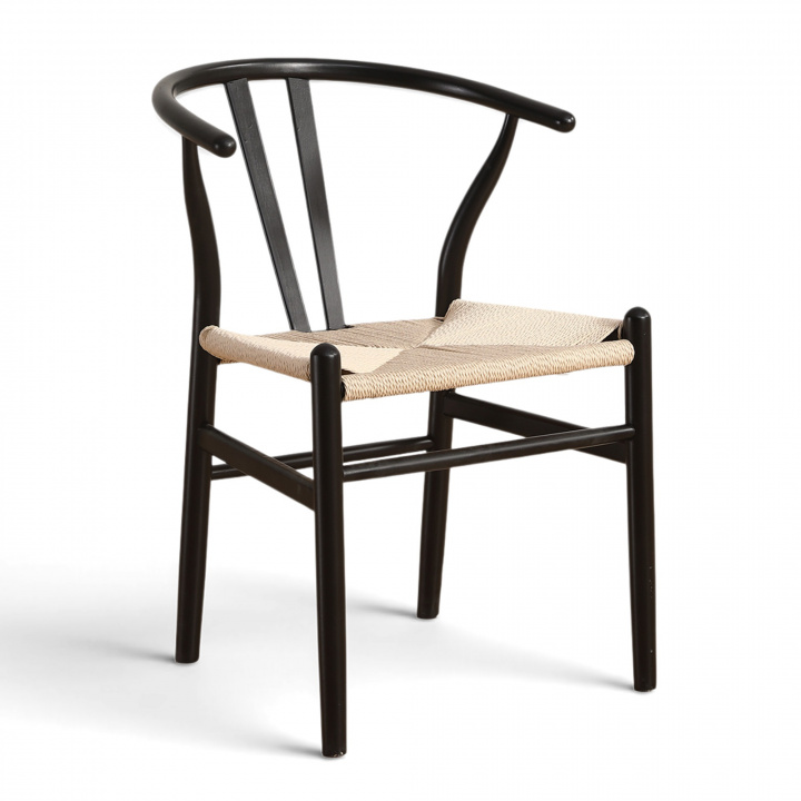 Silla \'Alta\' - Negro/Beige en el grupo Muebles / Muebles para sentarse / Sillas con Reforma (WS-8651A-Black-NEW)