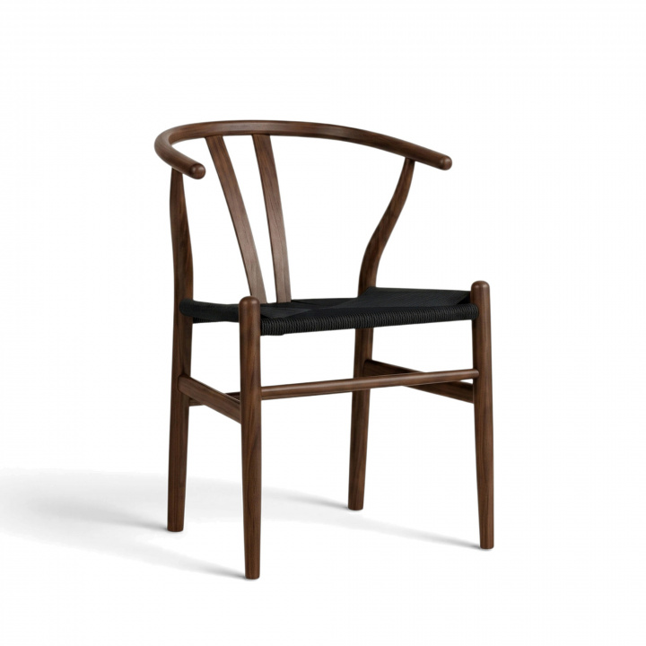 Silla \'Alta\' - Nogal/Negro en el grupo Muebles / Muebles para sentarse / Sillas con Reforma (WS-8651A-Blackbrown-NEW)