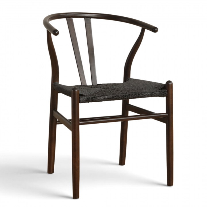 Silla \'Alta\' - Nogal/Negro en el grupo Muebles / Muebles para sentarse / Sillas con Reforma (WS-8651A-Blackbrown-NEW)