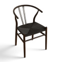 Silla \'Alta\' - Nogal/Negro