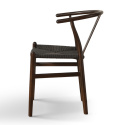 Silla \'Alta\' - Nogal/Negro