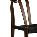 Silla \'Alta\' - Nogal/Negro