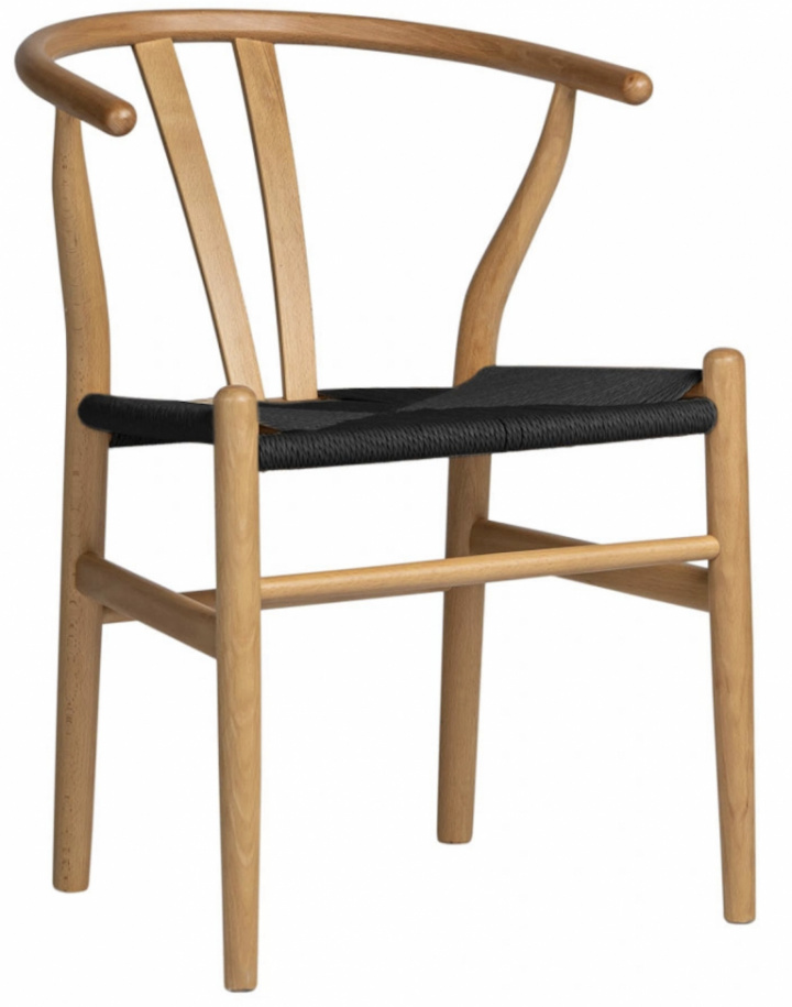 Silla \'Alta\' - Natural/Negro en el grupo Muebles / Muebles para sentarse / Sillas con Reforma (WS-8651A-Blacknatural-NEW)