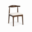 Silla \'Fager\' - Nogal/Beige