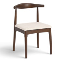 Silla \'Fager\' - Nogal/Beige