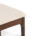 Silla \'Fager\' - Nogal/Beige