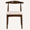 Silla \'Fager\' - Nogal/Beige