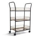 Carro de cocina \'N&auml;t\' - Negro/Madera