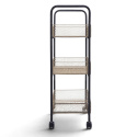 Carro de cocina \'N&auml;t\' - Negro/Madera
