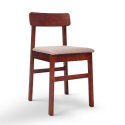 Silla \'Ålesund\' - Nogal/Beige