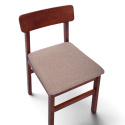 Silla \'Ålesund\' - Nogal/Beige