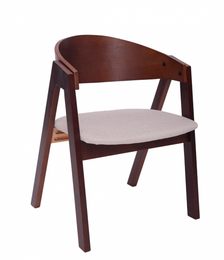 Silla \'Voss\' - Nogal/Gris en el grupo Habitaciones con Reforma (WS-ND006-walnut-grey)