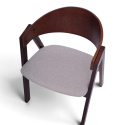 Silla \'Voss\' - Nogal/Gris
