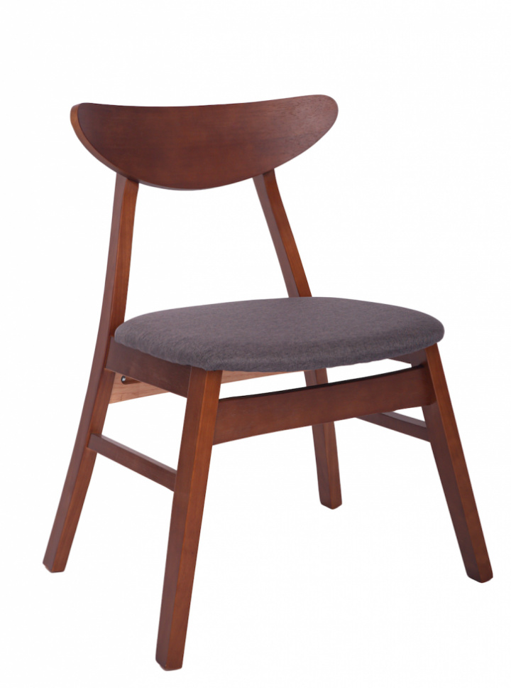 Silla \'Asta\' - Nogal/Gris oscuro en el grupo Muebles / Muebles para sentarse / Sillas con Reforma (WS-ND007-valnot-morkgra)