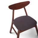 Silla \'Asta\' - Nogal/Gris oscuro