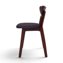 Silla \'Sirdal\' - Nogal/Gris oscuro