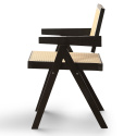 Silla con brazos \'Rotting\' - Negro