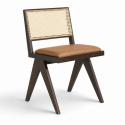 Silla \'Jean\' - Roble marrón/Beige