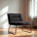 Sillón \'Chelsea\' - Negro/Teddy