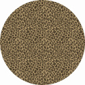 Alfombra redonda \'Leopard\' 160cm - Marrón