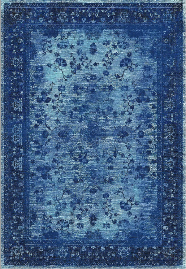 Alfombra Wilton \'Gombalia\' 80x150cm - Azul en el grupo Decoración / Alfombras / Alfombras tejidas con Reforma (X10118502)