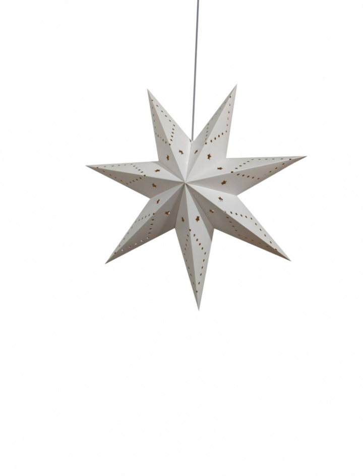 Estrella de Adviento \'Skimra\' 45cm - Blanca en el grupo Iluminación / Lámparas / Iluminación navideña con Reforma (advent-star-white)