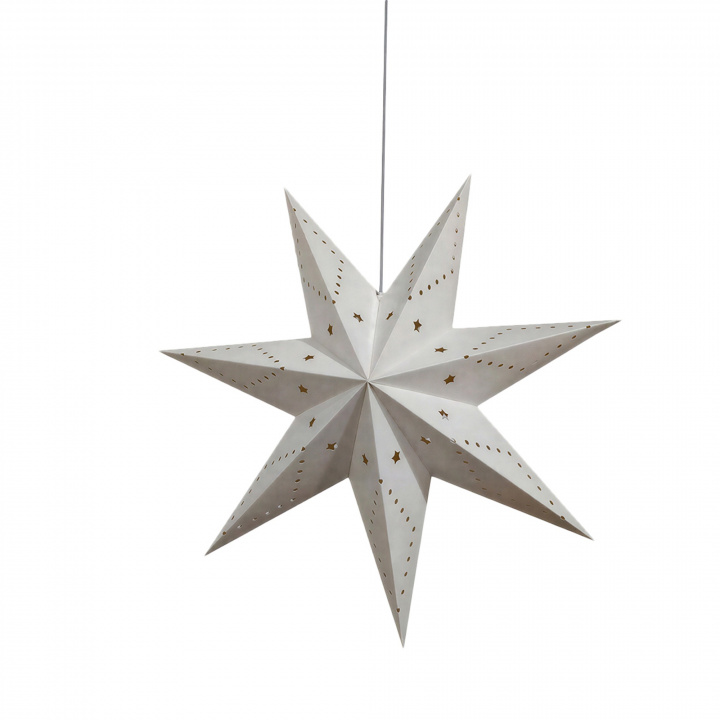 Estrella de Adviento \'Skimra\' 45cm - Blanca en el grupo Iluminación / Lámparas / Iluminación navideña con Reforma (advent-star-white)