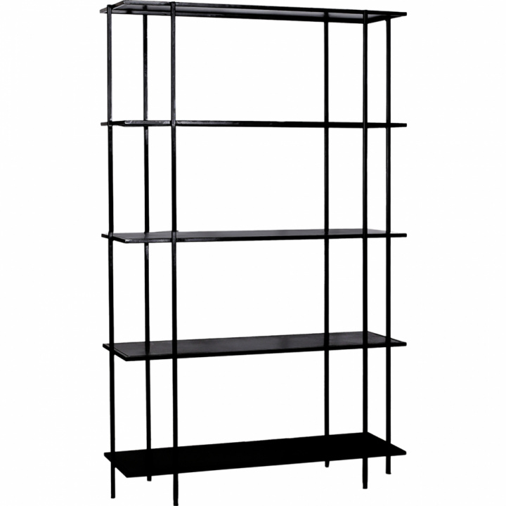 Estantería \'Simple\' 5 estantes - Negro en el grupo Muebles / Estantes y almacenamiento / Estanterías con Reforma (m07065)