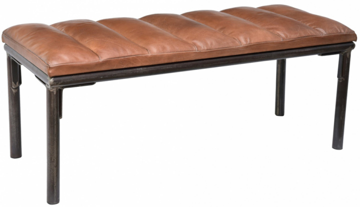 Banco \'Sean\' - Cuero/Hierro en el grupo Muebles / Muebles para sentarse / Bancos con Reforma (m1822)