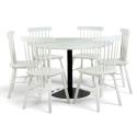 Grupo de comedor \'Marbelous Elsa\' - 1 Mesa &Oslash;120 & 6 Sillas