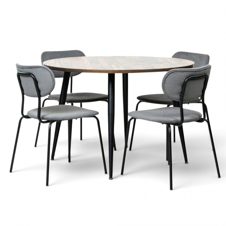 Grupo de comedor \'Runt Kungsholmen\' - 1 Mesa & 4 Sillas en el grupo Muebles / Mesas / Grupos de Comedor con Reforma (matgrupp23)